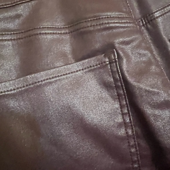 New no tag Faux leather Express pants.. 10R straight ankle, high rise - Picture 2 of 7